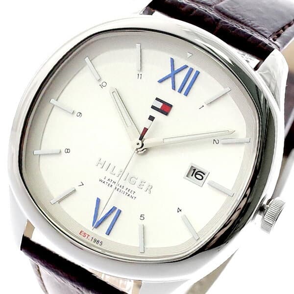 New]tomihirufiga TOMMY HILFIGER watch mens 1710364 quartz white dark buran  white - BE FORWARD Store