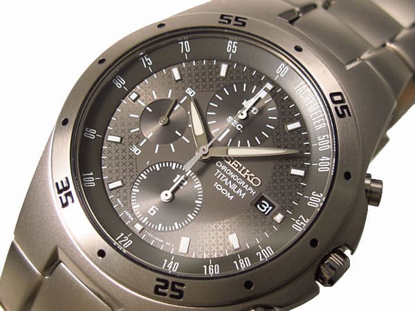 Seiko titanium top chronograph snd419p1