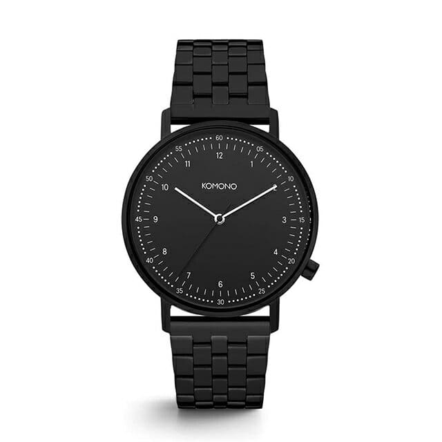 New Co thing KOMONO Lewis estate Black LEWIS ESTATE BLACK watch mens Lady s BE FORWARD Store