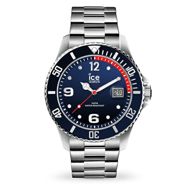 [New]Ice watch clock ICE steel - Malin Silver (large) - BE FORWARD Store