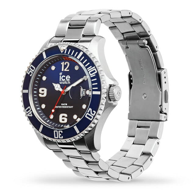 [New]Ice watch clock ICE steel - Malin Silver (large) - BE FORWARD Store