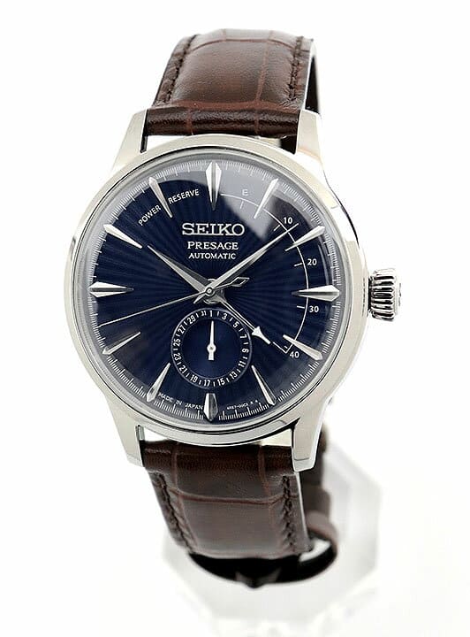 New]Seiko Presage Men's Mechanical Automatic Winding Watch Blue/Brown Calf  SARY151 - BE FORWARD Store