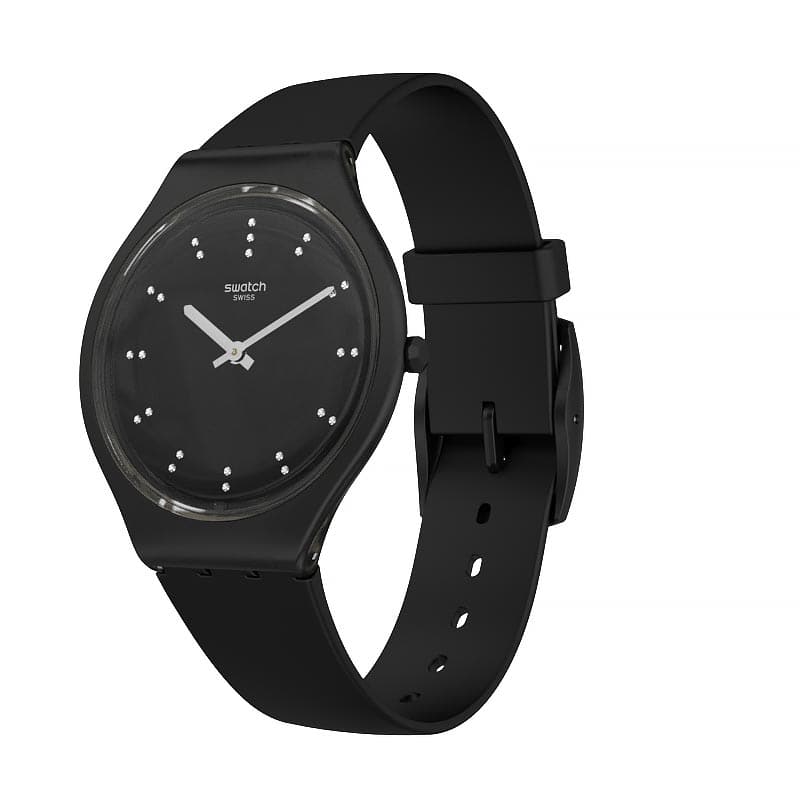 New] lightly SKIN skin SKINERO skin Nero SVOB106 Black glitter dial Watch  Ladies s Watch (S Watch ) pole - BE FORWARD Store