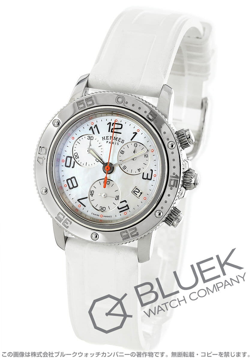 New]Hermes Clipper diver Chronograph diamond watch Lady display picture 1