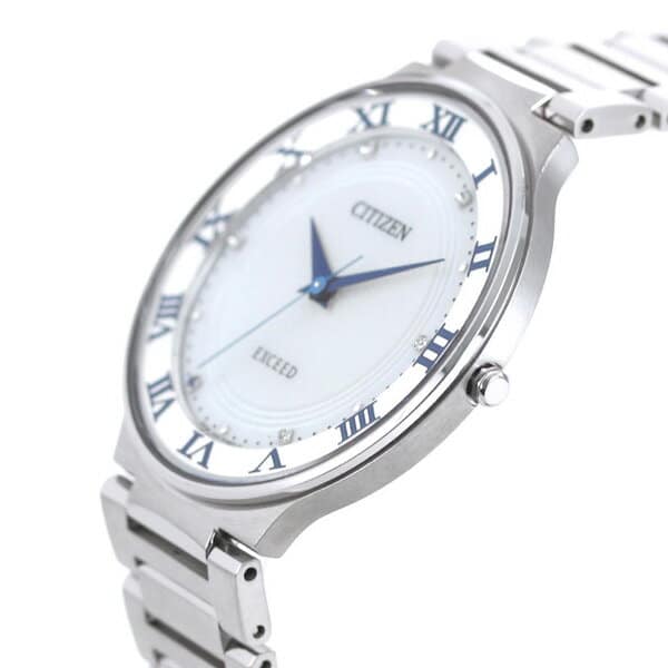New]Citizen Exceed Eco Drive Men's Sapphire Diamond Titanium Watch