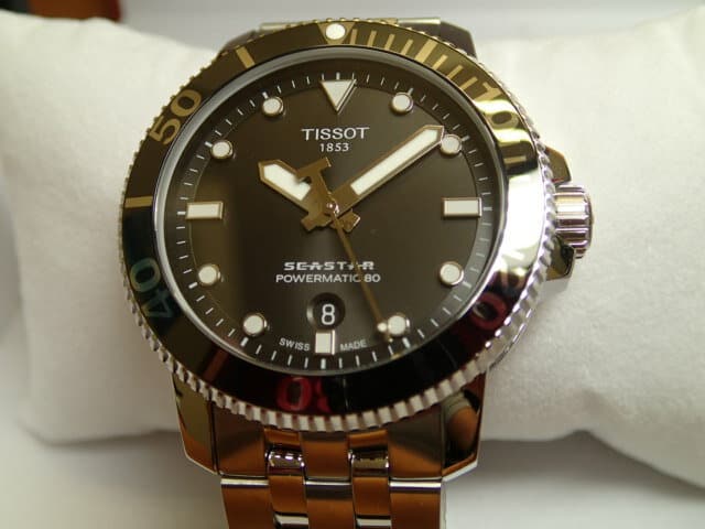 New]Tissot Sea Star 1000 Powermatic 80 Men's Automatic Quartz Watch Black  Dial Bracelet T120.407.11.051.00 - BE FORWARD Store