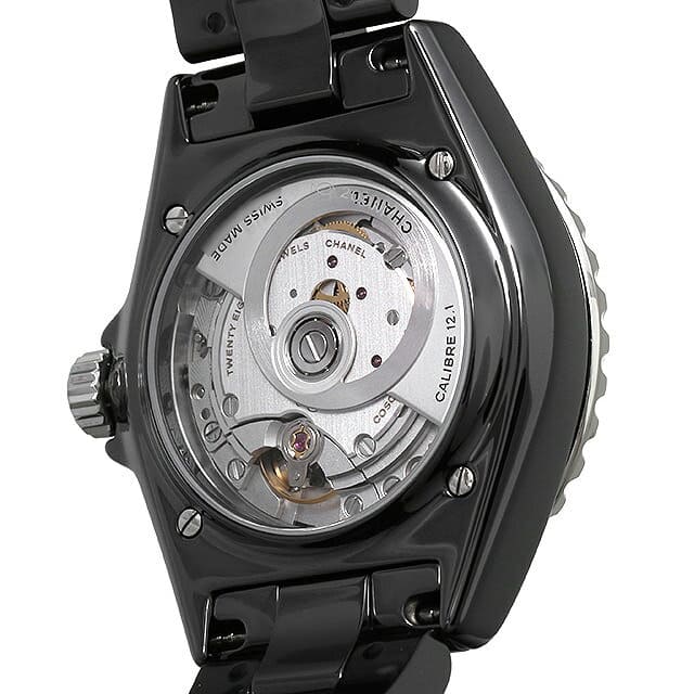 Chanel J12 black ceramic 12P diamond 