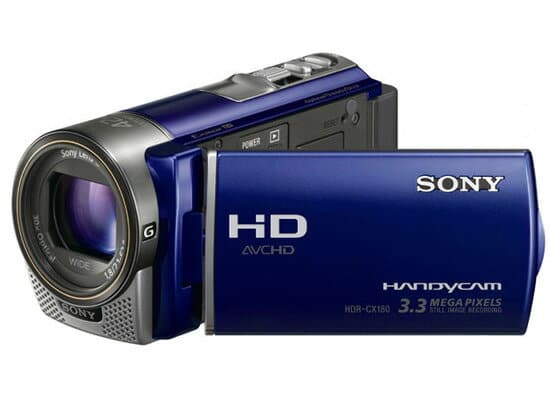 Used] an SONY digital HD video camera HANDYCAM HDR-CX180(L) blue