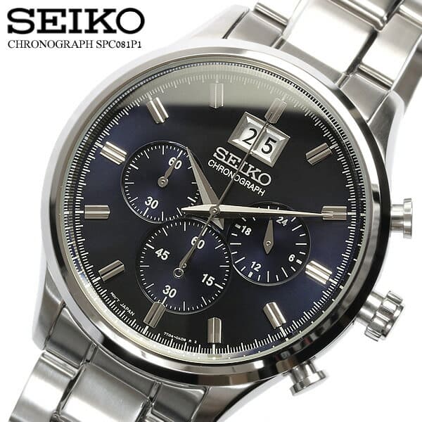 New]SEIKO SEIKO I boil watch Chronograph mens SPC081P1 Men's and move it  and am and waterproof 10 standard atmosphere for the Silver stainless steel  - BE FORWARD Store