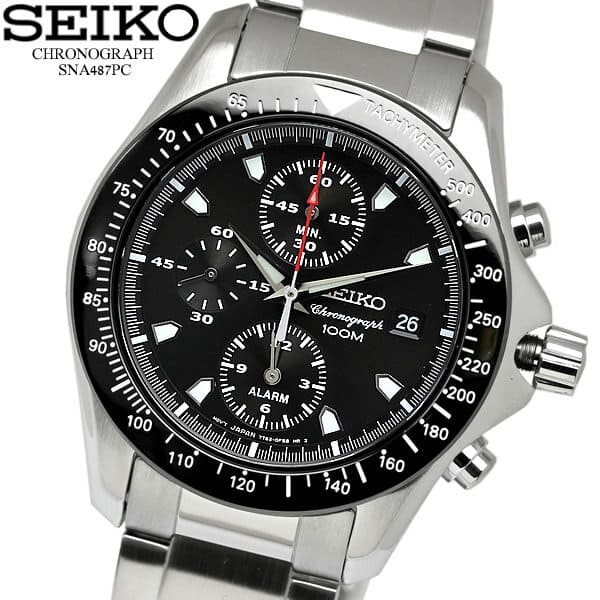 New]Seiko Men's Chronograph Quartz Watch sna487pc - BE FORWARD Store