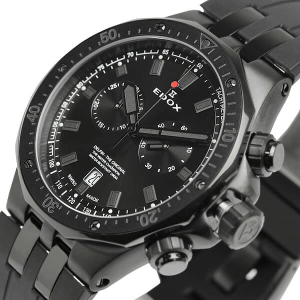 [New]EDOX edokkusuderufin watch mens quartz Chronograph 200m ...