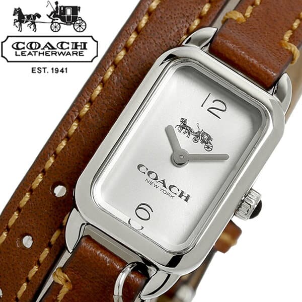 New Two folds of COACH coach LUDLOW Ludlow roll double lap quartz Lady s watch everyday life waterproofing 14502775 BE FORWARD Store