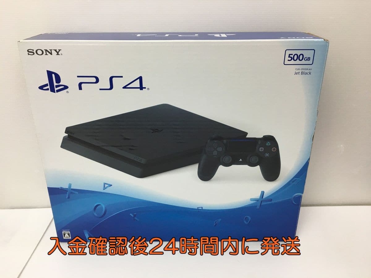Used]PS4 CUH-2000A 500GB jet Black operation check initialization 