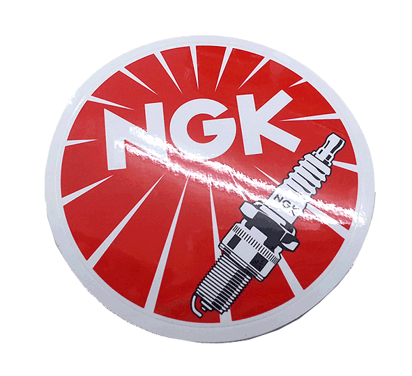 New]NGK sticker round shape 9cm in diameter seal mark symbol NGK ...