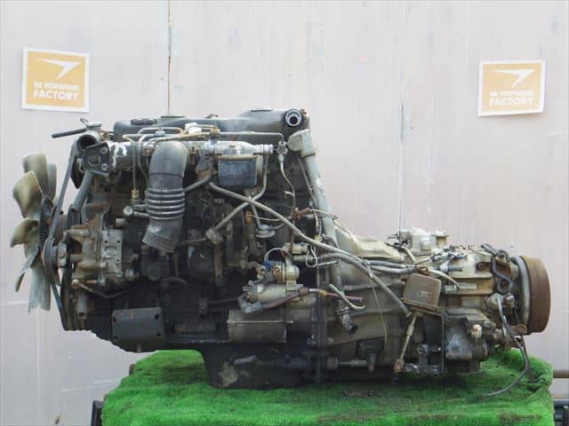 Used]Engine&Transmission 4D36 2WD MT MITSUBISHI CANTER, FE516B