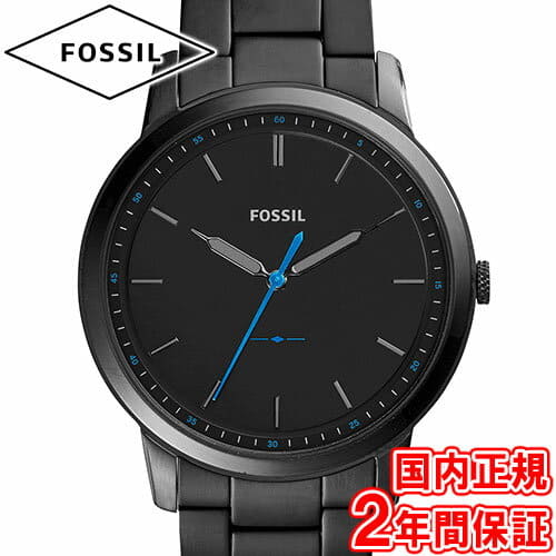 New]FOSSIL THE MINIMALIST 3H Men's Black Stainless Watch FS5308