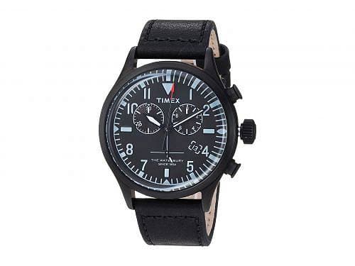 [New]Watch fob watch Todd Snyder Waterbury Chrono 42mm - Black/Black ...