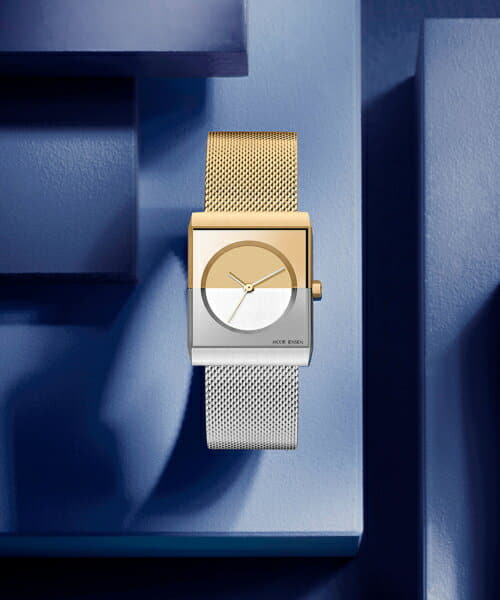 New]JACOB JENSEN Classic Ladies Watch 526 Silver/Gold - BE FORWARD