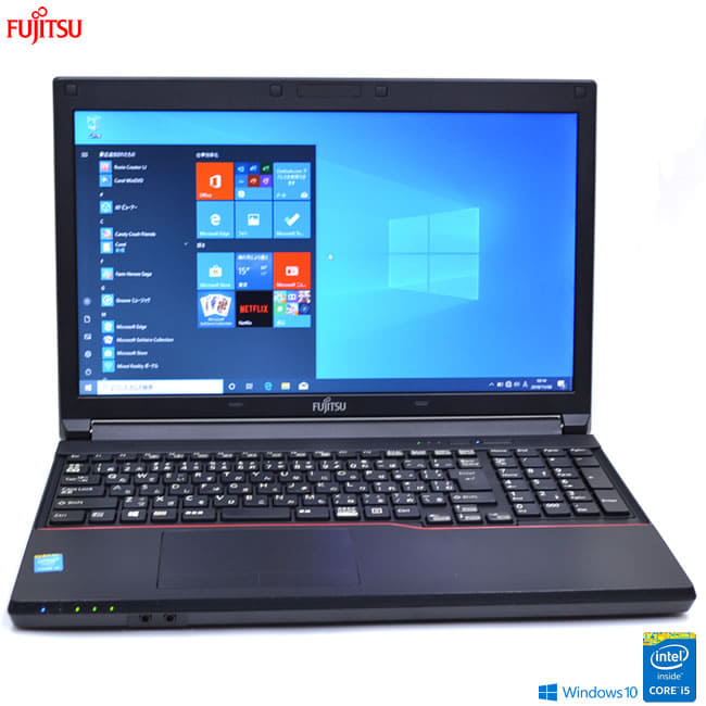 ノートPC 富士通 A574/H Core i5 4300M 2.60GHz メモリ:6GB HDD:500GB 