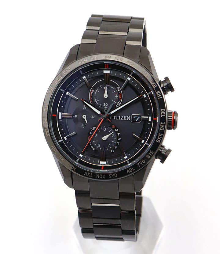 New]CITIZEN ATTESA Eco Drive Electric wave solar mens watch ACT