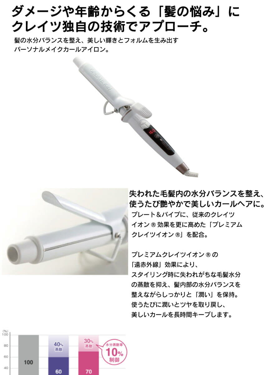 楽天市場】createion elemea curl 32mmの通販