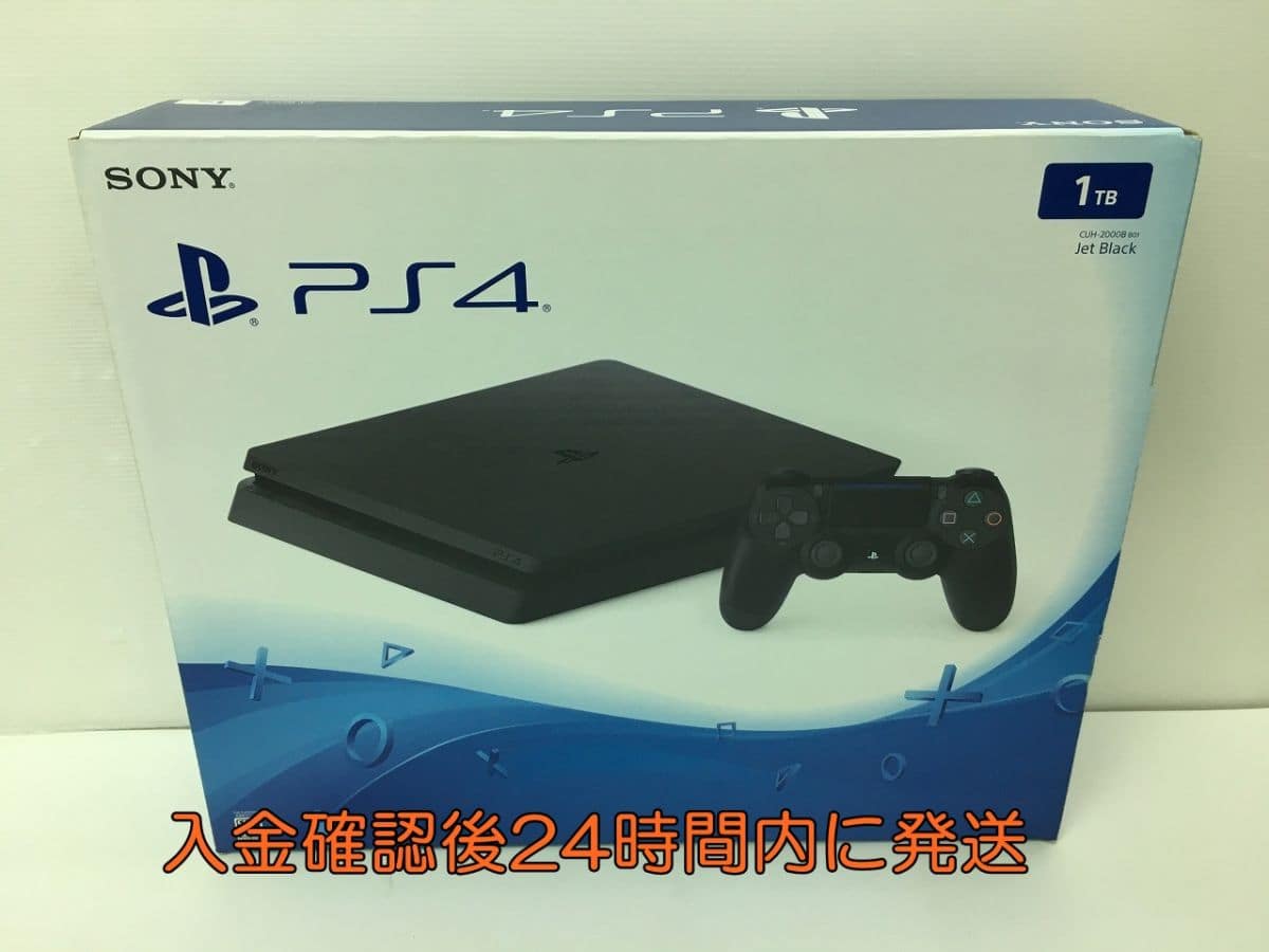Used]PS4 CUH-2000B 1TB jet Black operation check initialization 