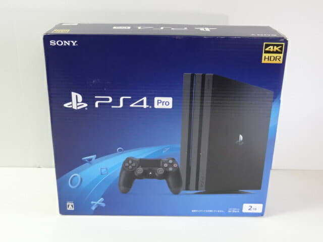 Used free PS4 box damage PlayStation 4 Pro jet Black 2TB CUH