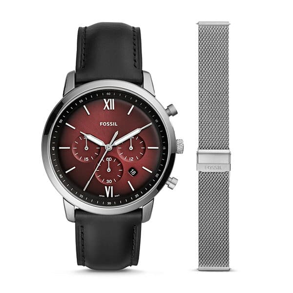 Men's fossil watch and bracelet set hot sale