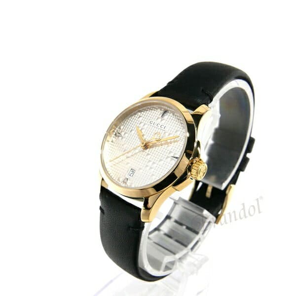 New GUCCI G Timeless Ladies Watch 27mm Silver Black YA126571
