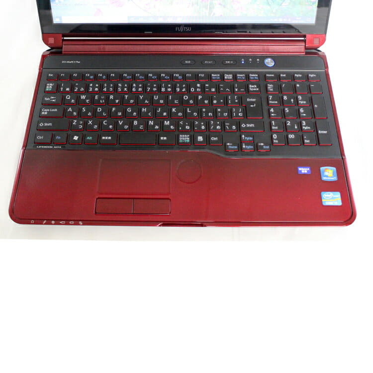 Used]Fujitsu FUJITSU FMV LIFEBOOK AH77/E FMVA77ERG garnet red Core