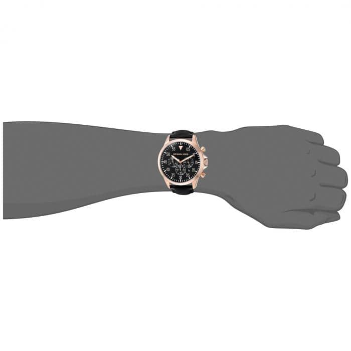 [New]MICHAEL KORS MK8535 GAGE BLACK watch mens watch - BE FORWARD Store
