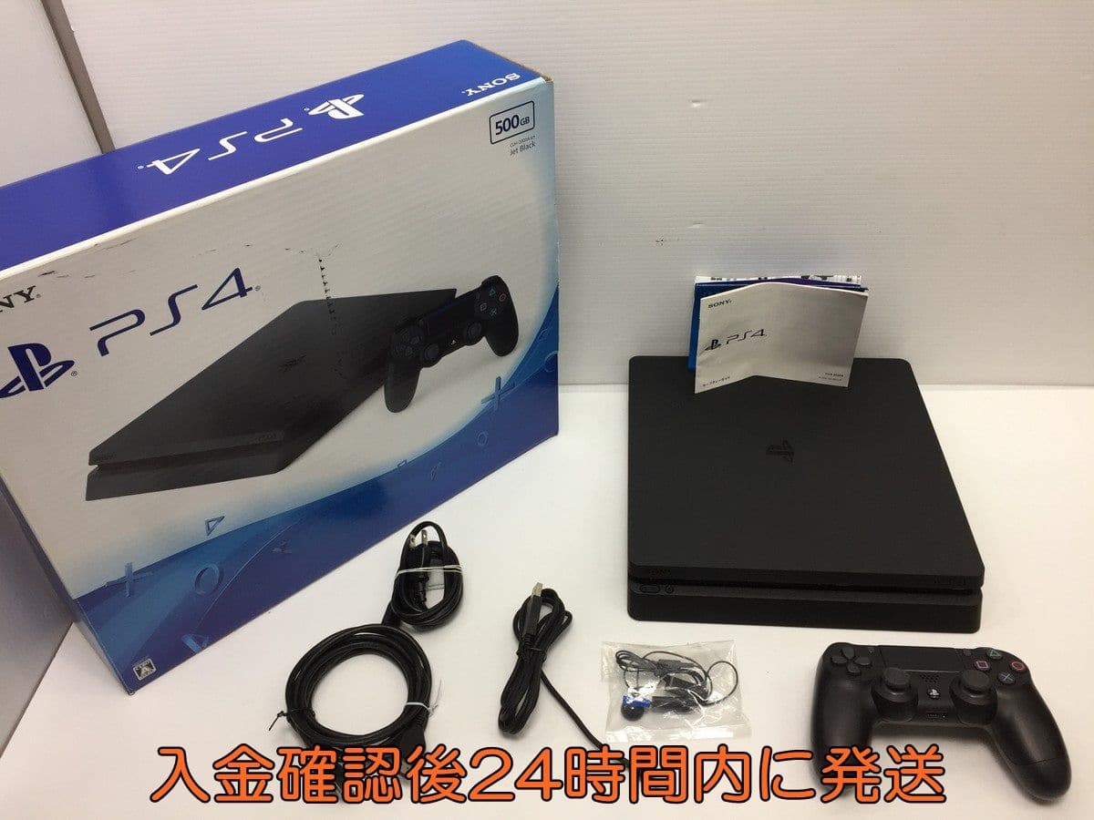 Used]SONY PlayStation 4 jet Black 500GB (CUH-2000AB01) ver6.20  initialization, operation check finished 5H0220-008yy/F4 - BE FORWARD Store