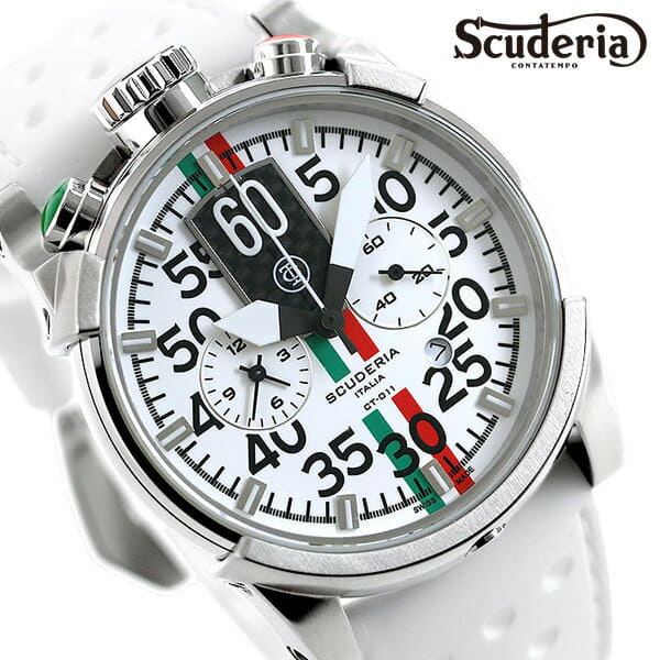 New CT SCUDERIA Saturno Men s Watch White CWEG00719 BE FORWARD Store