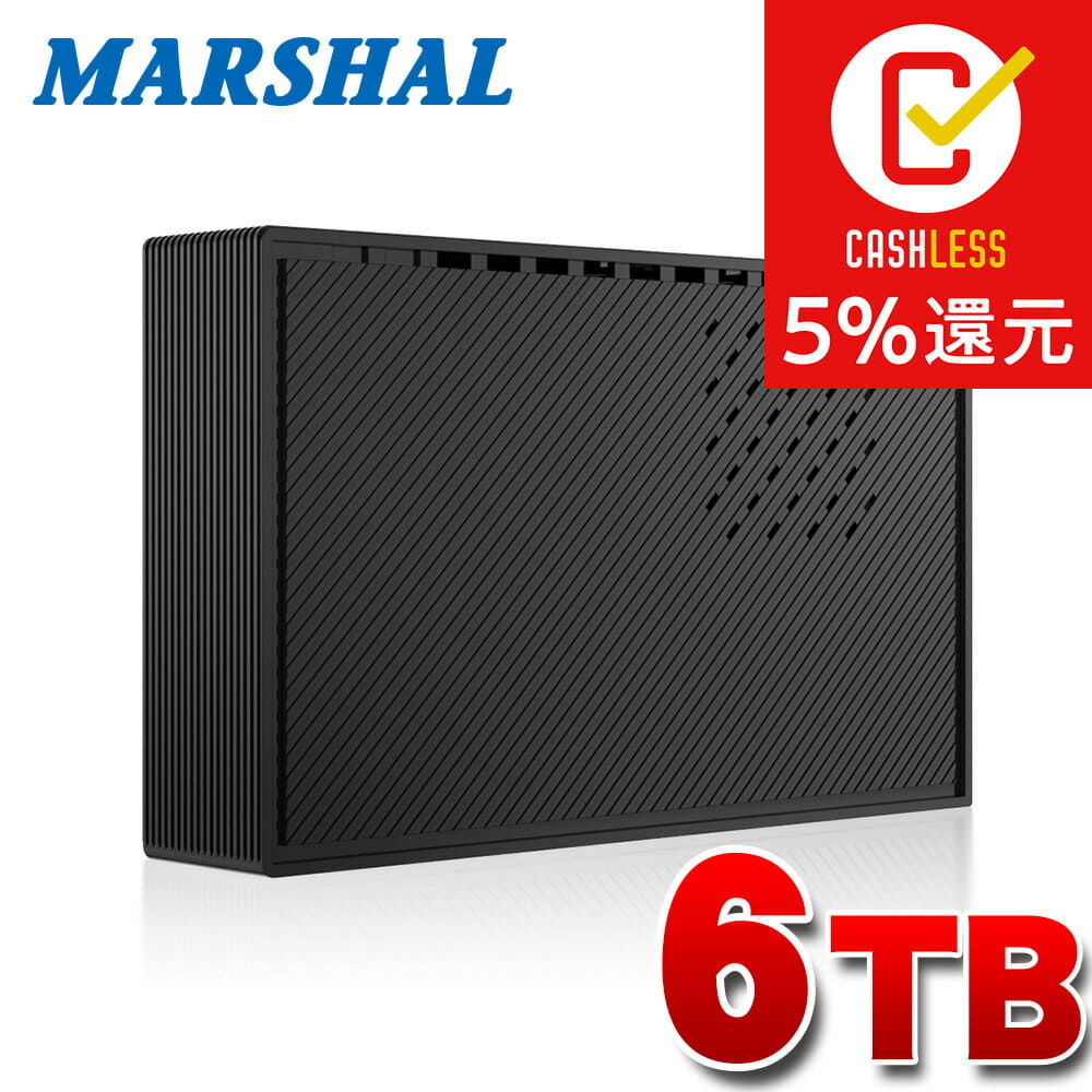 その他 MAL36000EX3-BK-6TH 公式】外付けハードディスク 外付けHDD 6TB テレビ録画
