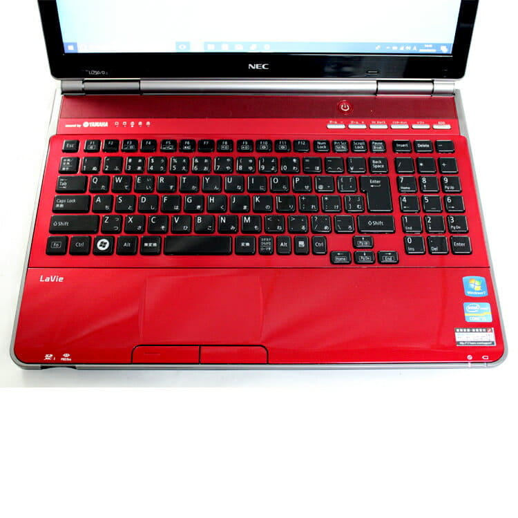 Used]NEC Lavie L LL750/F PC-LL750F26R crystal red Core i7/8GB 