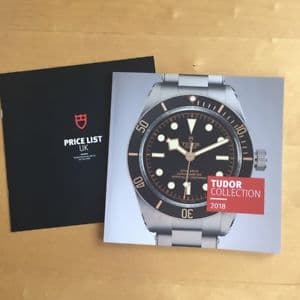 Tudor price list 2018 new arrivals