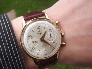 New]Watch vintage column wheel Chronograph vintage yema valjoux 92 c1950s  con crongrafo rueda de pilares - BE FORWARD Store