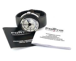 New]fortis limited edition spaceleader chronograph watch by volkswagen  design - BE FORWARD Store