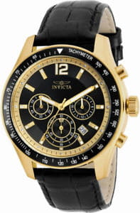 [New]invicta specialty 17771 mens round chronograph date clear stone ...