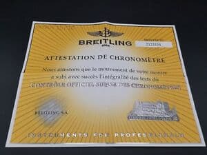 New]Watch do breitling attestation de chronometrie 2123334 - BE FORWARD  Store