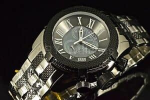New Watch mens bolt quartz Chronograph tone stainless steel meter