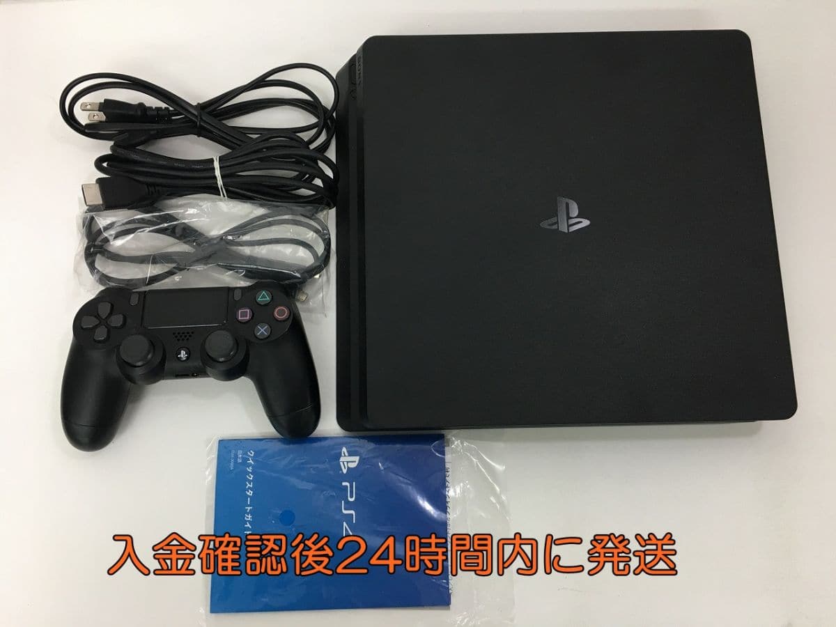 Used]PS4 CUH-2000A 500GB jet Black operation check initialization 