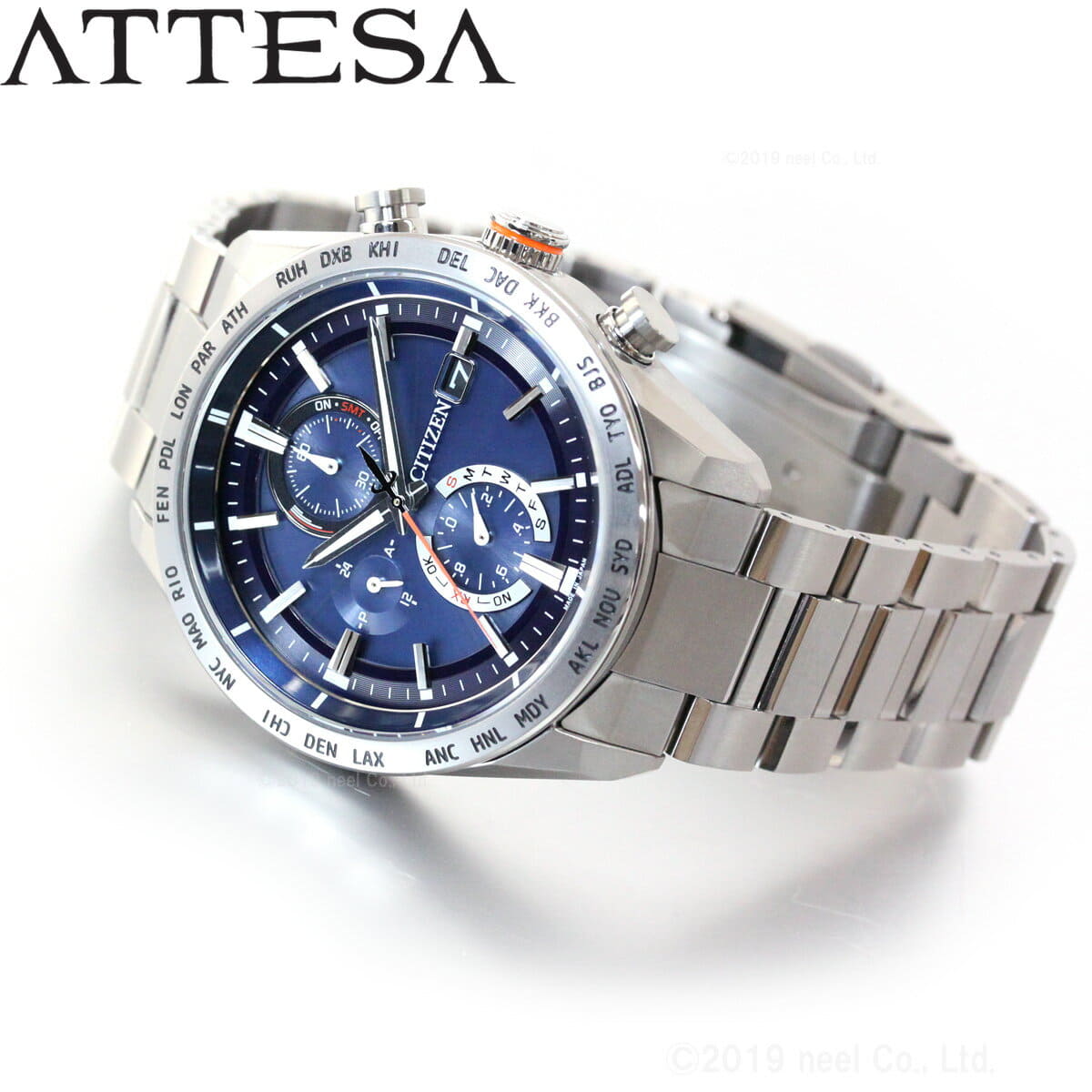 63l Citizen At8181 New]Citizen Attesa Eco-drive Men's Radio Direct