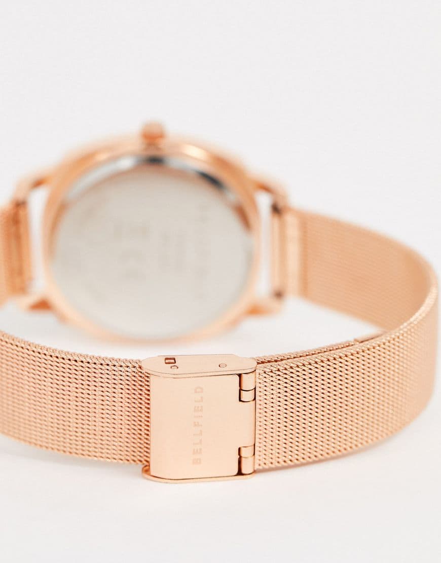 Bellfield watch rose gold hotsell