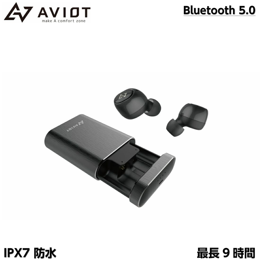New Remote Control Both Ears Abiotto With A Built In Aviot Wireless Earphone Te D01h Black Black Acc Sbc Apt X Bt5 0 Qcc3026 Ipx7 Waterproofing Canal Type Iyahoniyafonwaiyaresuiyafombu Call Remote Control Bluetooth Earphone Bluetooth Microphone For Codec