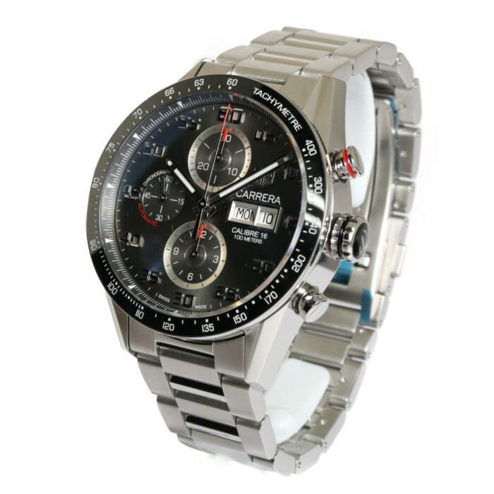 New YAMATO service TAG HEUER CV2A1U.BA0738 mens watch karerakuronogurafukyariba 16 The silver gray that TAG HEUER is cool BE FORWARD Store