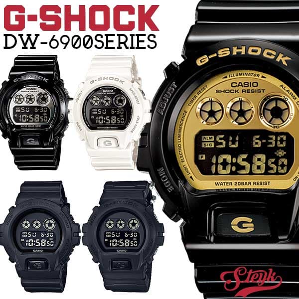 casio g shock dw 6900 white