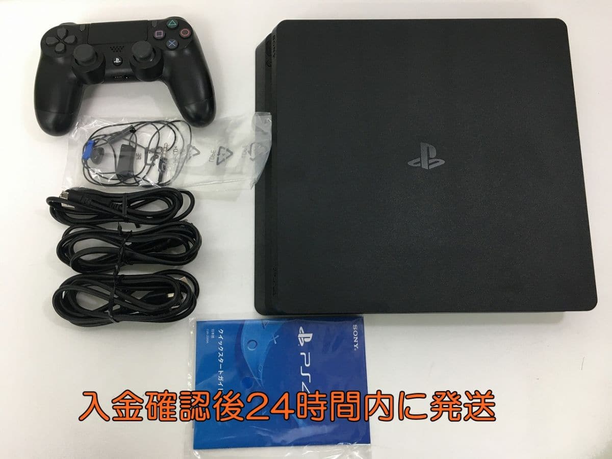 Used]PS4 CUH-2200A 500GB jet Black operation check