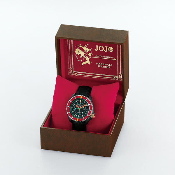 New with the postcard SEIKO 5 JoJo s Bizarre Adventure golden wind narancha giruga distribution model watch SBSA037 jojo clock