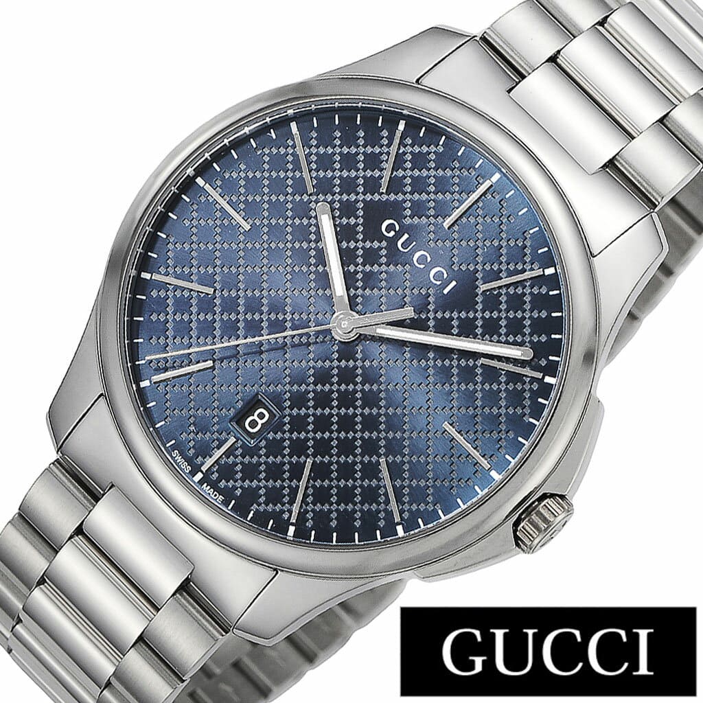 New]Gucci G-TIMELESS Men's Watch Blue Waterproof/High Quality Metal YA126316  - BE FORWARD Store